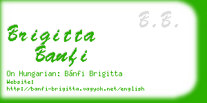 brigitta banfi business card